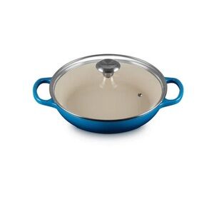 Le Creuset Enameled Cast Iron Signature Round Braiser with Glass Lid